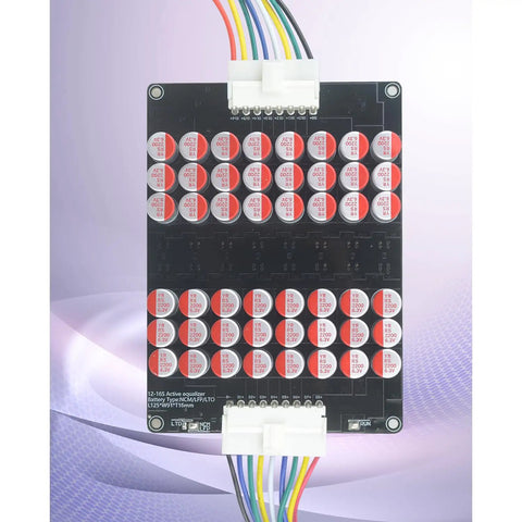 Game Ready Smart Active Battery Balancer With 5.5 Amp Output And Dead On Accurate 5 Mv Control For Li Ion Ncm Lifepo4 Lto Packs module with colorful wires.