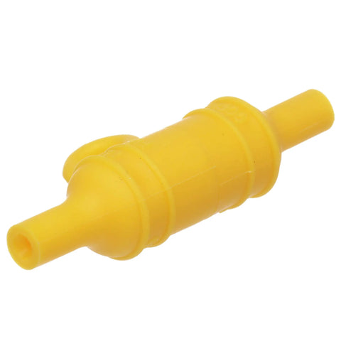 Boss Level Waterproof In Line Fuse Holder For Marine Rigs 20 Amp AGC Compatible bright yellow case image showing watertight design.