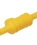 Boss Level Waterproof In Line Fuse Holder For Marine Rigs 20 Amp AGC Compatible bright yellow case view, designed to prevent water damage.