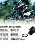 Heavy Duty CNC Aluminum Oil Fill Cap Plug For Kawasaki Dirt Bikes Built Tough For KD80 KX Series with black finish, o-ring