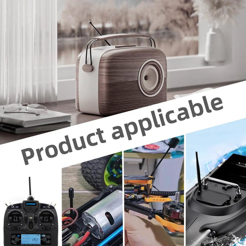 Five Pack Universal Antenna Plastic Tubing with radio, RC controller, car, drone, boat applications