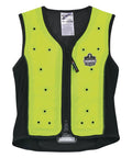 Stay Cool Without Breaking A Sweat With This Premium Dry Evaporative Cooling Vest Zip Front Design in visible lime green color, size 4X Large.