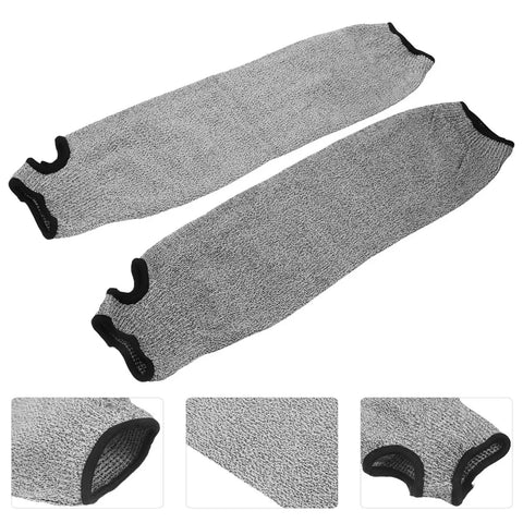 Heavy Duty Cut Resistant Arm Sleeves Featuring Thumb Hole Design For Unrestricted Movement And Superior Grip Snag Proof Armor For Mechanics Carpenters And Gardeners Seeking Tough As Nails Forearm Safety Protection On Any Work Site