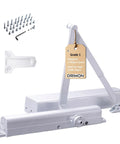Beefy Heavy Duty Commercial Door Closer Grade 1 Hydraulic Automatic Overhead Self Closer with mounting hardware included