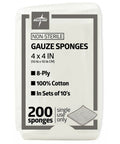 4 X 4 Inch Gauze Sponges 8 Ply Woven 100 Percent Cotton Non Sterile For Wound Care Wound Dressings And Packing C Fold