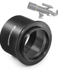 Universal 2-Inch T2 Telescope Camera Adapter For SLR DSLR, durable metal M42 T mount attachment, shown with telescope illustration.