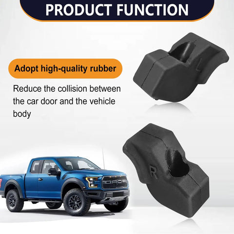 Rock Solid Tailgate Rubber Bumper Cushions Kit With Heavy Duty Metal Bolts For Left And Right Side Exactly Fits 2015 To 2022 Ford F-150 With 5.5 Foot Bed Perfect Replacement Upgrade For Sturdy Long Lasting Performance, rubber bumper cushions
