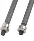 Two Pack Bike Axle Set Featuring 108mm Hollow Front Shaft And 145mm Rear Hub Rod For Mountain Bikes, steel construction.