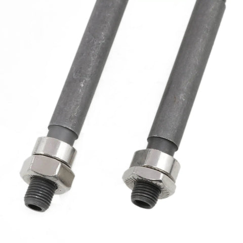 Two Pack Bike Axle Set Featuring 108mm Hollow Front Shaft And 145mm Rear Hub Rod For Mountain Bikes, steel construction.