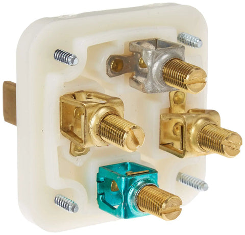 60 Amp 125/250V Angled Grounding Plug With Straight Blade, Four-Way Front Module for Quick Identification, industrial-grade