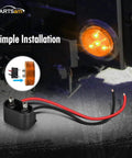 Beefy 12V LED Truck Trailer Light Kit Waterproof 2X 6 Inch Red Oval Tail Stop Turn Brake Lights installation wiring.