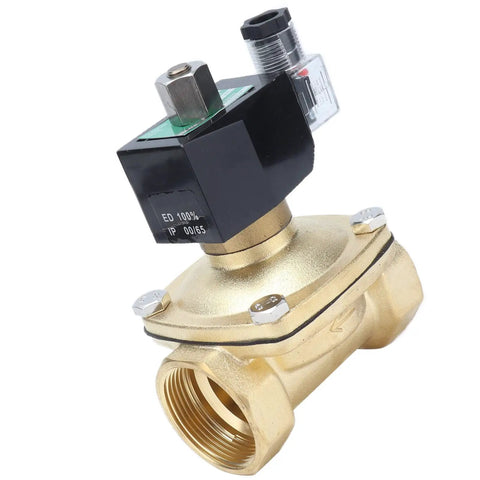 Pro Grade Brass Solenoid Valve Normally Open Configuration Running Dead Smooth With Direct Acting Diaphragm And Zero Hassle Manual Override Lever For Rock Solid AC380V Automation Systems