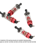 Beefed Up Hydraulic RC Shock Absorbers Front And Rear 53mm 59mm Aluminum Alloy Damper Red Suspension Upgrade With Hydraulic Damping For UD1601 UD1602 SG1603 SG1604 displayed