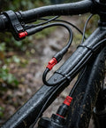 Heavy Duty 2 Pin E Bike Extension Cable That Is Totally Waterproof With IP65 Rating To Handle Rain Storms Plus Flexible ABS Build For Super Easy Install And Smooth Signal Power Transmission On Your Ride, 660mm cable on wet bike frame