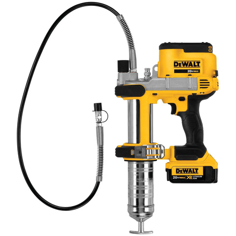 20V Max Cordless Grease Gun Kit With 4.0Ah Battery And Charger Led Light 42 Inch Hose 10000 PSI Variable Speed Trigger
