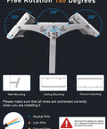 20 Pack Heavy Duty 300W Led Flood Lights Outdoor adjustable 180 degrees mounting options for various surfaces.