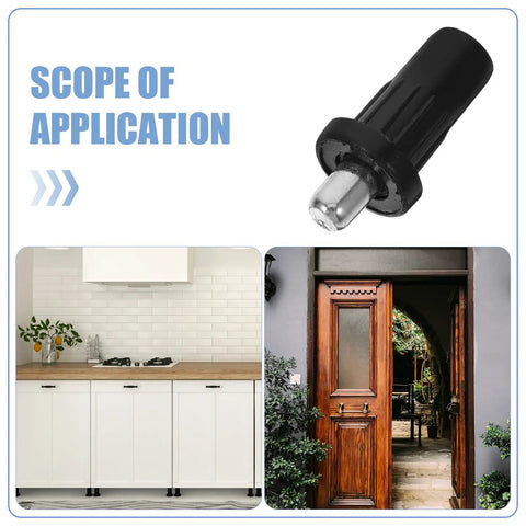 Scope of application for 50 Piece Cabinet Door Spring Pins Kit with plastic and iron construction for repairs and smooth operation