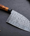 Damascus Steel Chef Knife With 7 Inch Blade And Full Tang A Beast Of A Meat Cutting Knife For Home Barbecue And Outdoor Cooking Razor Sharp