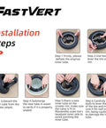 Installation steps for Beefed Up Two Pack Thick 10x2.5 Inner Tubes For Electric Scooters And Mini Bikes With 45 Degree Valve
