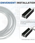 10m Long Aluminum T Slot Cover Flat Seal Dust Shield For 10mm Slot 4545 5050 Aluminum Profiles Ideal For 3D Printer Frames