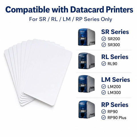 Keep Your Card Printer Runnin Smooth These Adhesive Cleaning Cards Ditch Dust Lint Roller Gunk Quick Fix For Datacard SR200 SR300 RL90 LM200 LM300 RP90 Plus Models Pack Of Ten with printers.