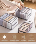 Effortless Wardrobe Closet Organizer System for Clothes and Accessories with space-saving drawer dividers displayed on floor