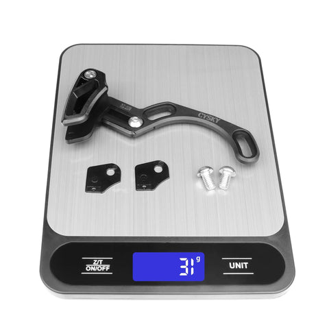 Chain Guide For 30-40T Narrow Wide Chainring Direct Mount Guard ISCG 03 Aluminum Beefy No Drop on digital scale showing 31g
