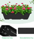 Space Saving 3 Tier Raised Garden Bed Vertical Planter With Drainage Holes And Removable Tray for Patio Balcony Porch Outdoor