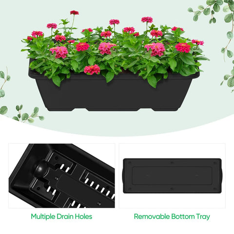 Space Saving 3 Tier Raised Garden Bed Vertical Planter With Drainage Holes And Removable Tray for Patio Balcony Porch Outdoor