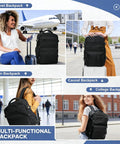 Multi-use settings of 40L Vacuum Compression Travel Backpack With Air Pump For Camping And Hiking, Airtight Moisture Dust Proof Storage.