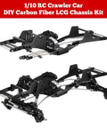 Carbon Fiber LCG RC Chassis Kit With Transmission And Drive Shaft For Axial SCX10 SCX10 II Capra 1.9 UTB And Other 1/10 Scale Crawler Builds Upgrades Included.