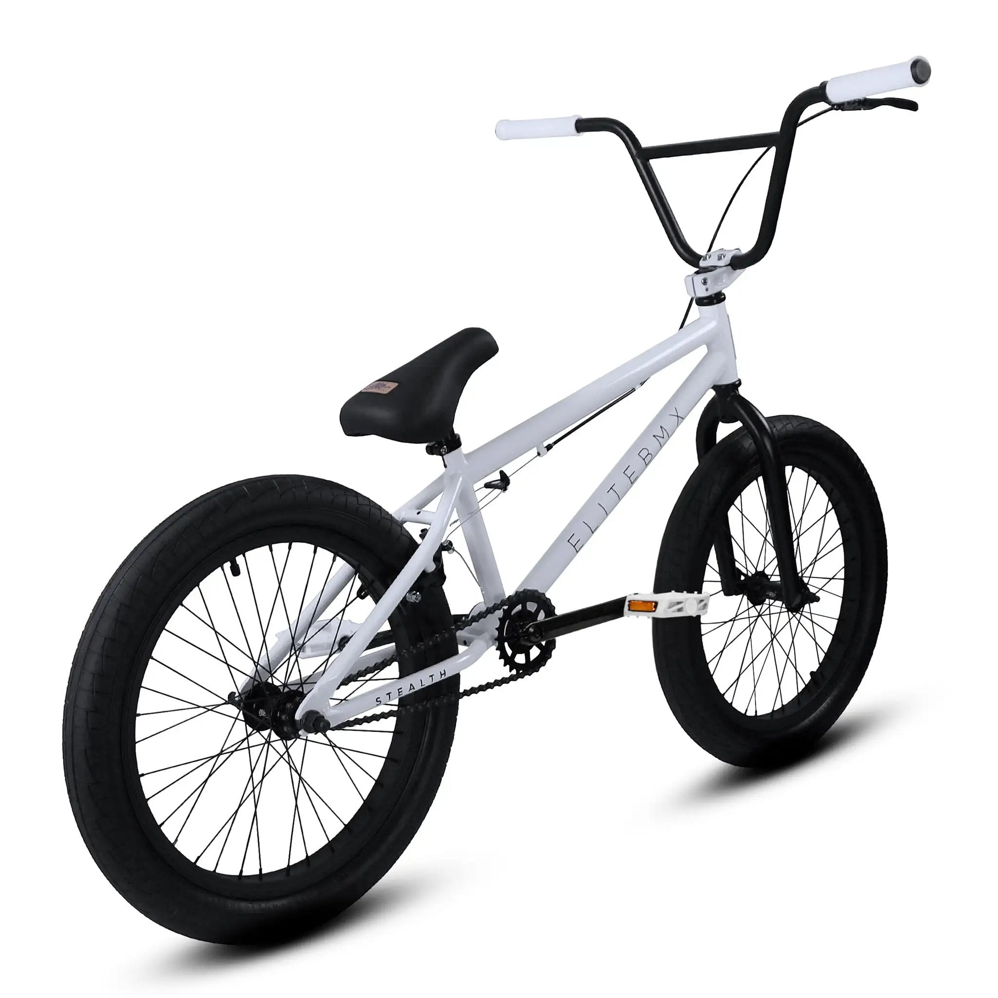 BMX Freestyle Bike In White, Durable Frame For Stunts ✓