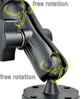 Built Like A Tank Heavy Duty Camera Wall Desk Mount With Dual Ball Heads And Full Rotation Aluminum Alloy Rig showcasing free rotation features.