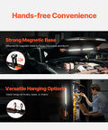 Cordless Mechanic Work Bar With Magnetic Base, 1450 Lumens Ultra Bright LED Underhood Light shown in use