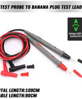 Two Piece Multimeter Test Probes Kit With Ultra Sharp Alloy Tips CAT III 1000V 20A Leads, red and black insulated cables visible.