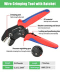 Get The Ultimate 53 Sets Weather Pack Connectors Kit With Crimping Tools And Terminal Removers For Auto Wiring Repairs In One Sleek Storage Case. Ratchet wire crimping tool, PP handles, 7.5-inch, AWG 23-16