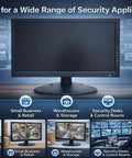 18.5 Inch Native 1080p CCTV Monitor For 24 7 Surveillance Pro Grade 4K 8MP HDMI Input Downscaled To Full HD Rock Solid Image