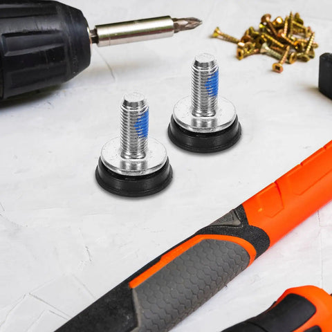 Get A Real Tough Set Of 10 Pcs Yardwe Steel Center Shaft Screws For Your Bike Crankset That Keep Rust Away And Secure Tight Fit In Any Bad Weather Condition For Smooth Riding Action - steel screws and tools on a work surface.