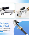 Stainless steel nozzle with 1/4 inch NPT air inlet for 16 Inch Air Filter And Radiator Cleaning Wand For High Efficiency Cooling Systems