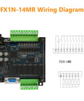 FX1N-14MR wiring diagram and PLC interface board for Beefed Up 24V DC PLC Controller For Interface Switching With 32 Bit MCU.
