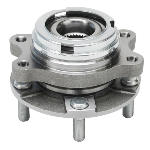 Front Wheel Hub And Bearing Assembly Bolt On Direct Fit Replacement For Nissan Altima 2007-2012 3.5L metal close-up