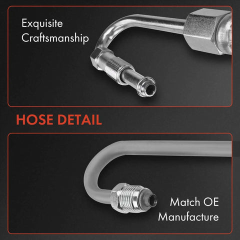Detail of Power Steering Pressure Hose Line Assembly for Jeep Wrangler 1991-1995, showing craftsmanship in fittings and materials.
