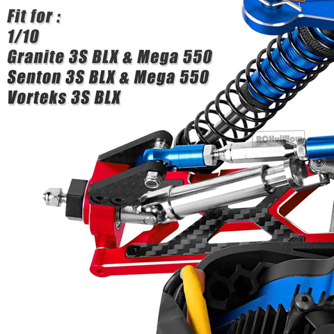 Aluminum Front And Rear A Arms Upgrade Kit For One Tenth Scale Senton 3S BLX Mega 550 Granite 3S BLX Mega 550 Vorteks 3S BLX