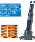 Beefed Up Ignition Coil Pack For Kia Soul Forte Hyundai Tucson Elantra 2011 To 2016 1.8L 2.0L Engines Replacement UF651 shown with Elektrisola copper wire