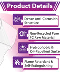 Replacement Front And Inner Lens Covers Set 271320 And 271319 For Welding Helmets, Pro Grade Durable PC Shields, Impact Resistant, Snug Fit, 30 Piece Kit To Keep Your View Clear And Welds Safe. Product details graphic showing PC lens cover features.