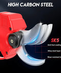 Electric Pruning Shears With LCD Display For Precise Garden Trimming, showcasing SK5 high carbon steel blades.