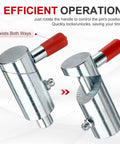 Heavy Duty Half Inch Spring Plunger Pin Twist Lock And Cam Lock For Wrecker, zinc coated, red handle, efficient dual twist operation.