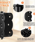 8 Pack Stainless Steel Spring Self Closing Door Hinges With Reinforced Wave Steel Frame, adjustable spring close-up