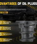 Oil Drain Plug Kit 1 Set With Install Tool 06L103801 Exact OEM Fit For Audi A1 A3 A4 A5 Q3 Q5 And Volkswagen Golf GTI