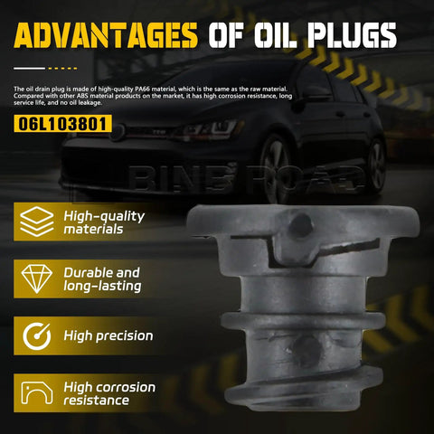 Oil Drain Plug Kit 1 Set With Install Tool 06L103801 Exact OEM Fit For Audi A1 A3 A4 A5 Q3 Q5 And Volkswagen Golf GTI